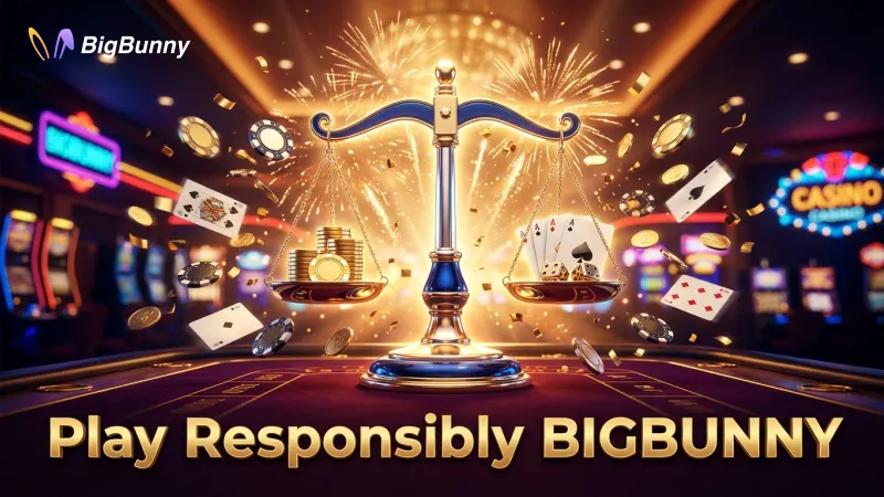 Experience responsible gaming with BIGBUNNY's tools for managing your play.