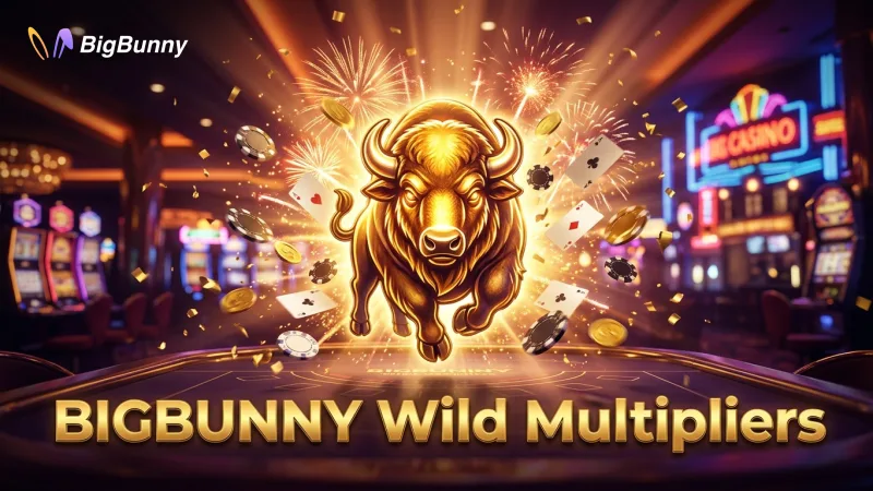 BIGBUNNY's Wild Multipliers significantly boost winning combinations on the reels.