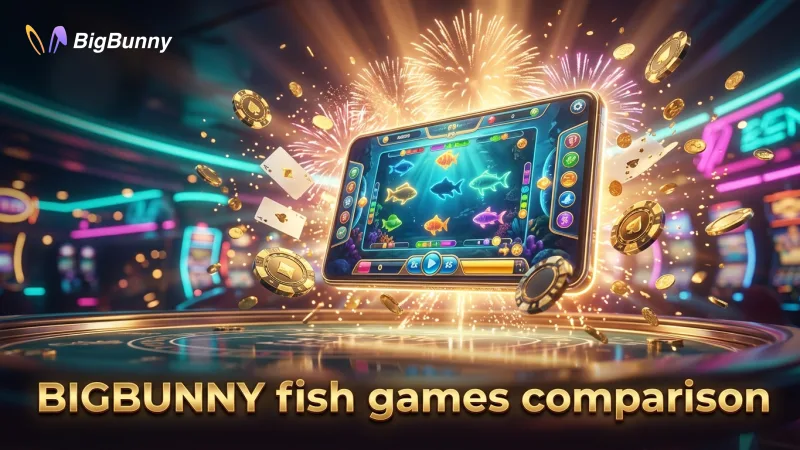 Comparison chart of BIGBUNNY fish games features