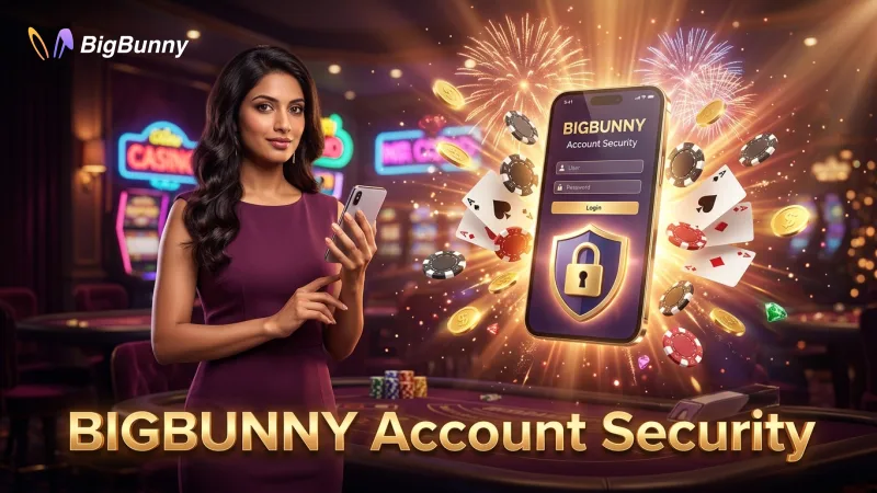 BIGBUNNY’s secure login screen with encryption shield symbol