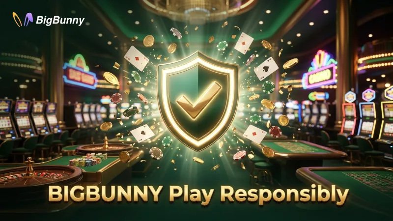 BIGBUNNY promotes responsible betting, ensuring a safe and fair gaming experience.