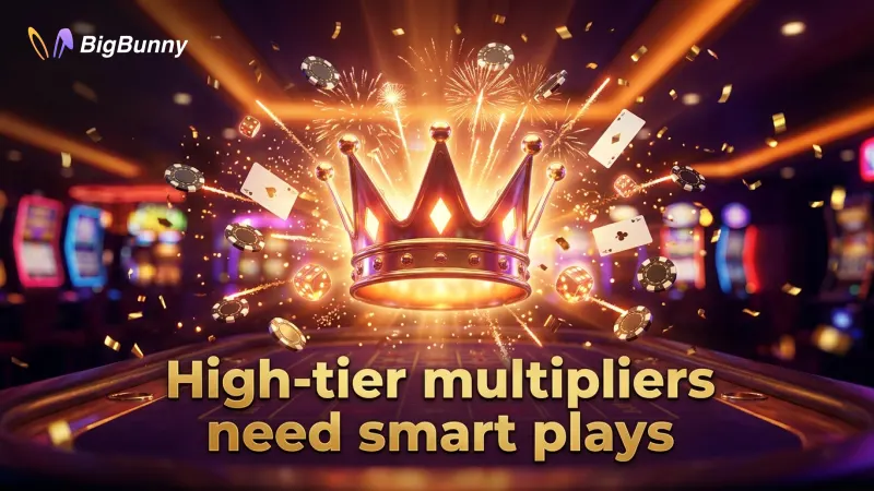High-tier rooms offer bigger multiplier chances with higher risk